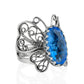 Filigree Gemstone Butterfly Ring .925