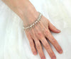 Sterling Silver Women Charm Beaded Adjustable Bracelet: Mother of Pearl