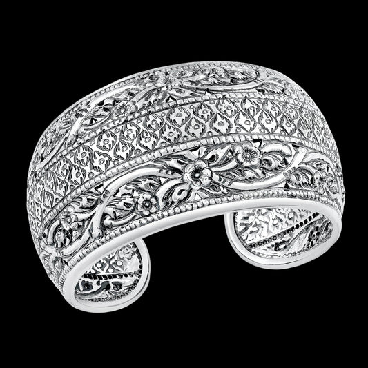 Handmade Traditional Floral Cuff