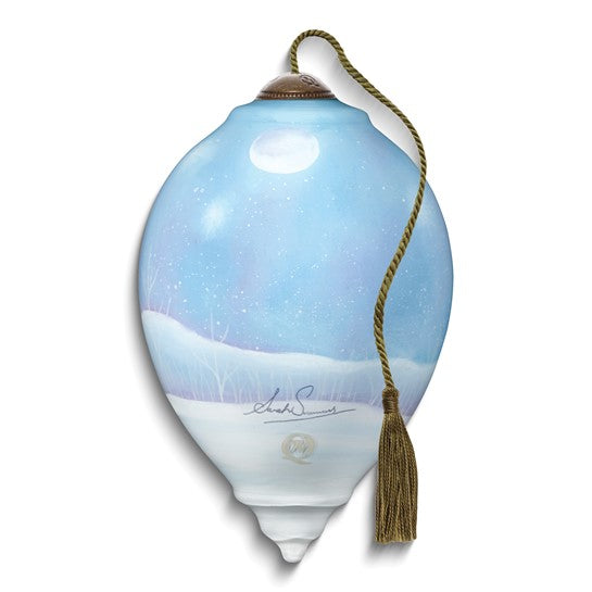 Bigger - Neqwa Art Festive Family by Sarah Summers Hand-painted Glass Ornament