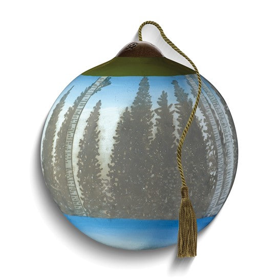 Neqwa Art Forest Friends by Lori Siebert Hand-painted Glass Ornament