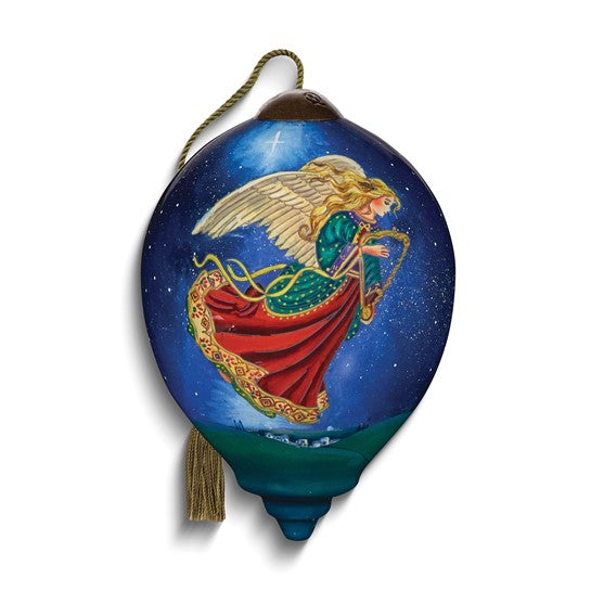 Neqwa Art Join the Triumph of the Skies by Lisa Alderson Hand-painted Glass Ornament