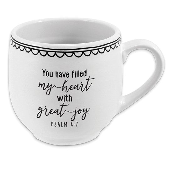 Love That You're My Mom Psalm 4:7 White Ceramic 18 ounce Mug