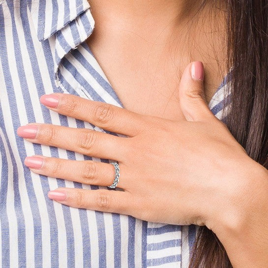 Sterling Silver Stackable Expressions Polished Heart Ring