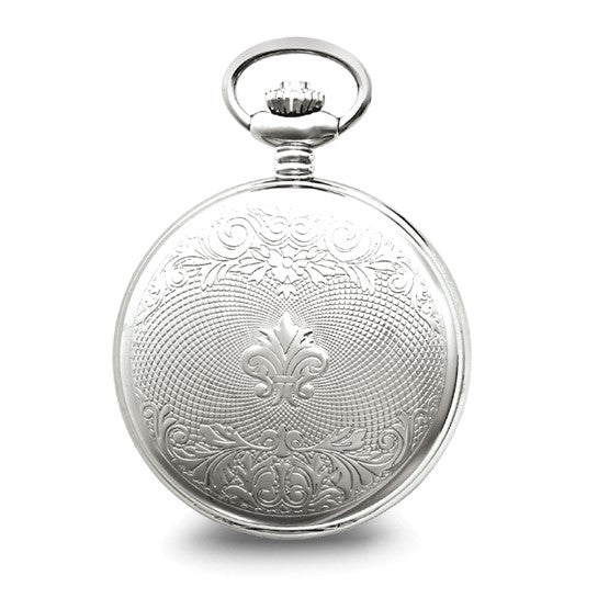 Charles Hubert Chrome-finish White Dial Pocket Watch