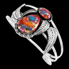 Rainbow Spiny Turquoise Cuff 2
