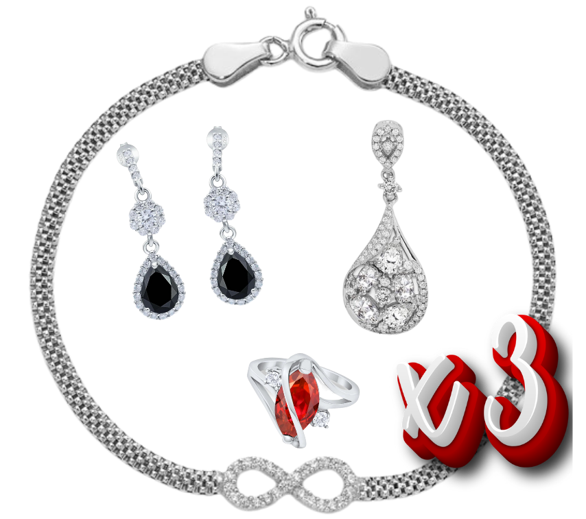 LS - 3 Way Sterling Silver Reveal (3 Pieces Mix Or Match)