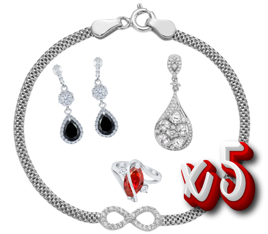 LS - 5 Way Sterling Silver Reveal (5 Pieces Mix Or Match)